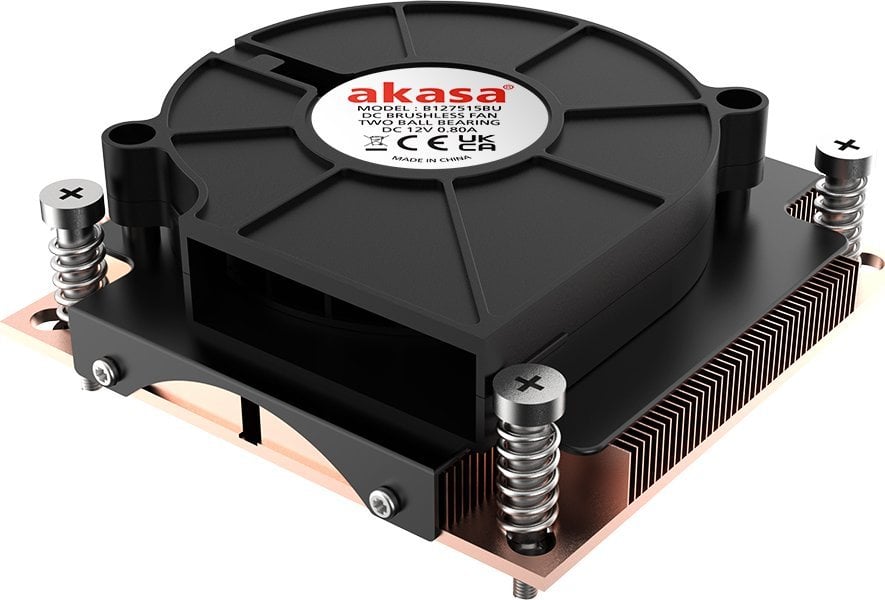 Ftohës procesori Akasa AK-CC7401BP01, 75mm, me kushinetë double ball bearing, i zi