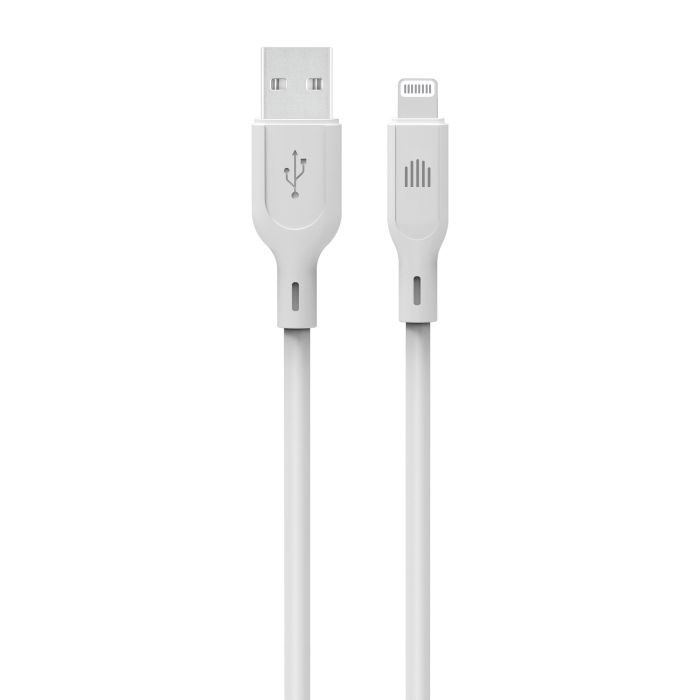 Dviced Cable USB-A To Lightning Silicone 1,25M, White