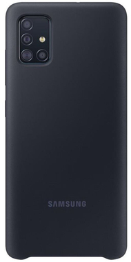 Mbrojtëse silikoni Samsung për Samsung Galaxy A51, e zezë