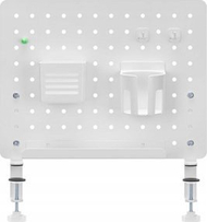 Tabelë organizuese Powerton, çelik, gri Tabelë organizuese Powerton, çelik, gri