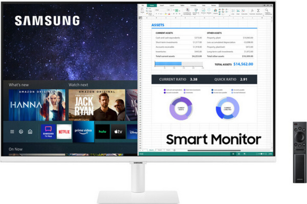 Monitor Samsung M5 Smart, LS32AM501NUXEN, 32", 1920 x 1080, i bardhë