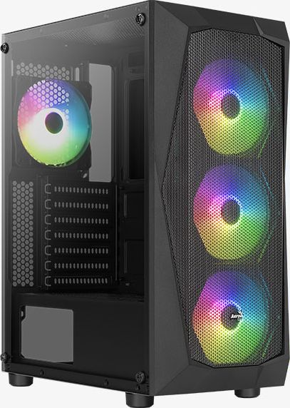 Kase kompjuteri Aerocool Falcon ARGB, mid tower, xham i temperuar, e zezë