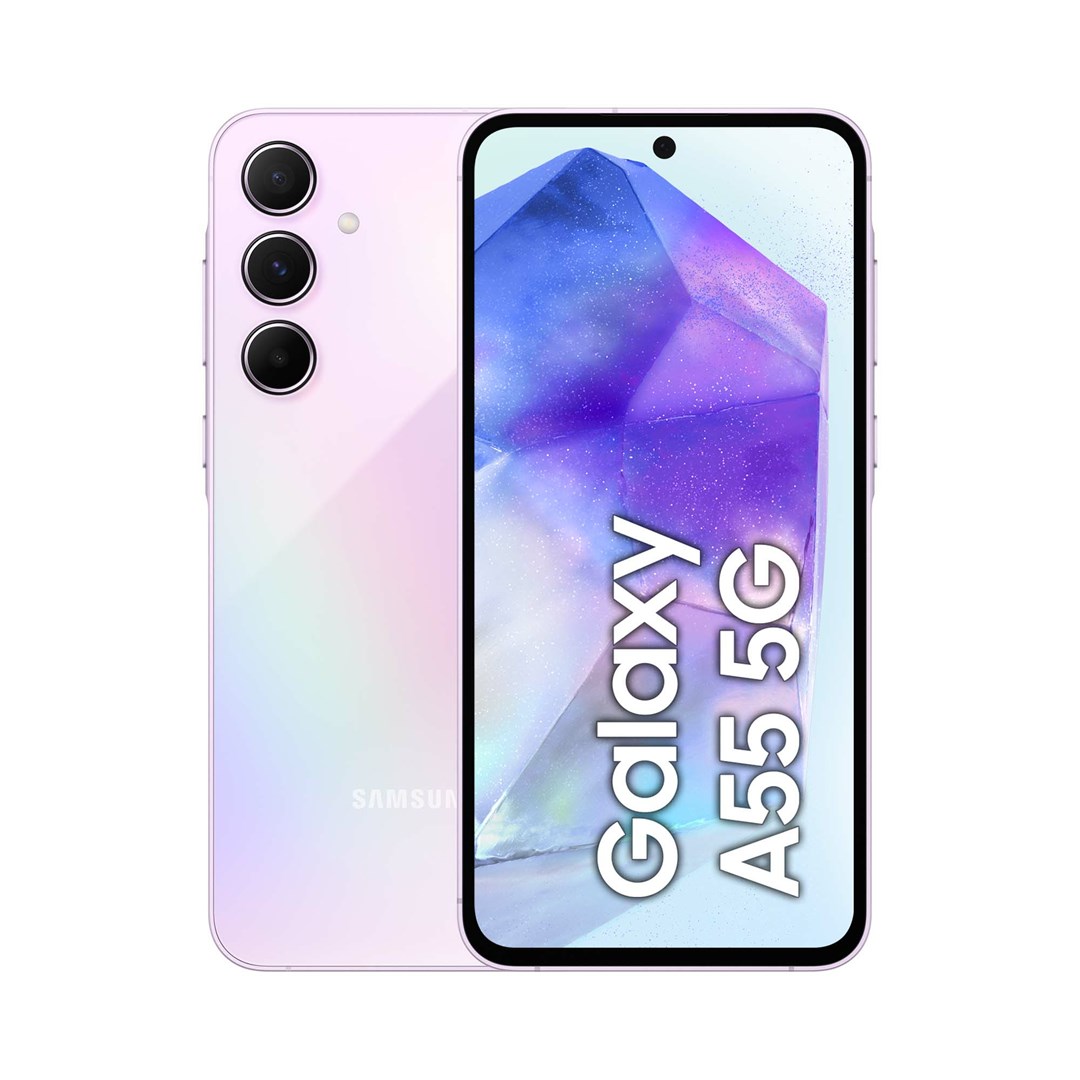 Celular Samsung A55 SM-A556B, 6/128GB, 5G, i bardhë