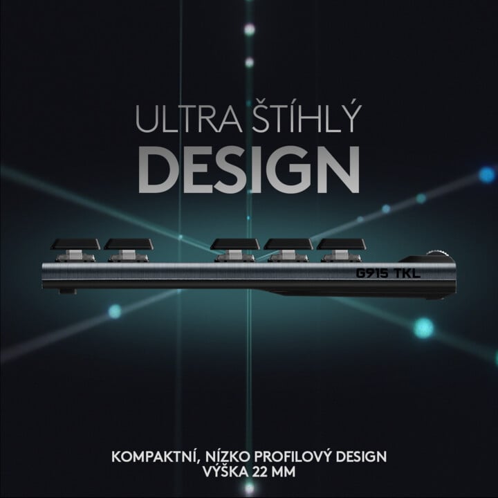 Тастатура Logitech G915 TKL Lightspeed, GL Clicky, САД, црна