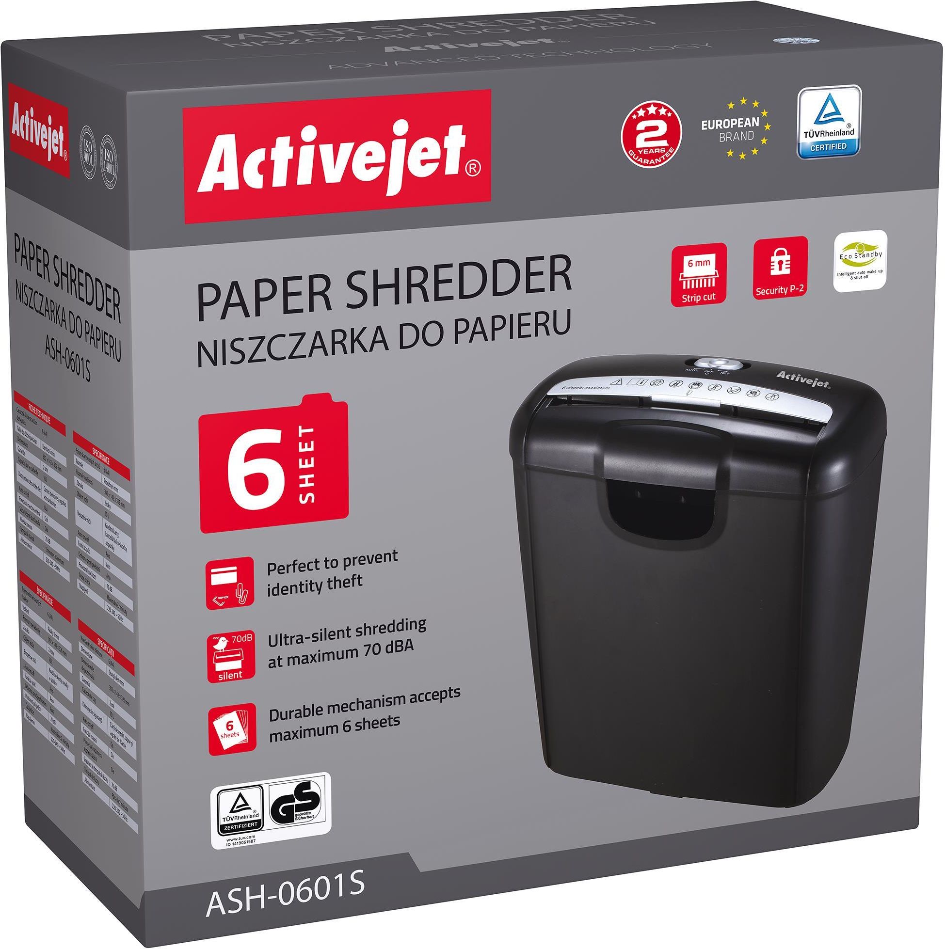 Grirës për dokumente Activejet ASH-0601S