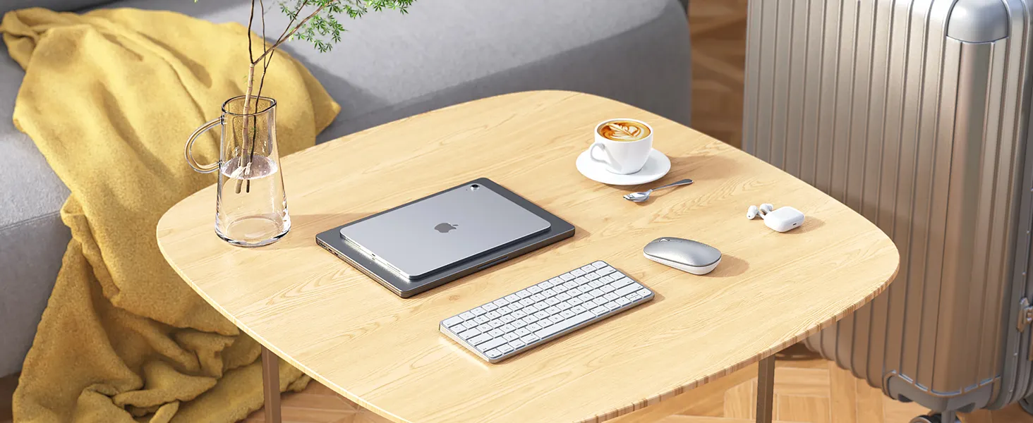 Tastierë Wireless Dual-Mode Meetion C210 (2.4GHz + Bluetooth) për Mac & Windows , White