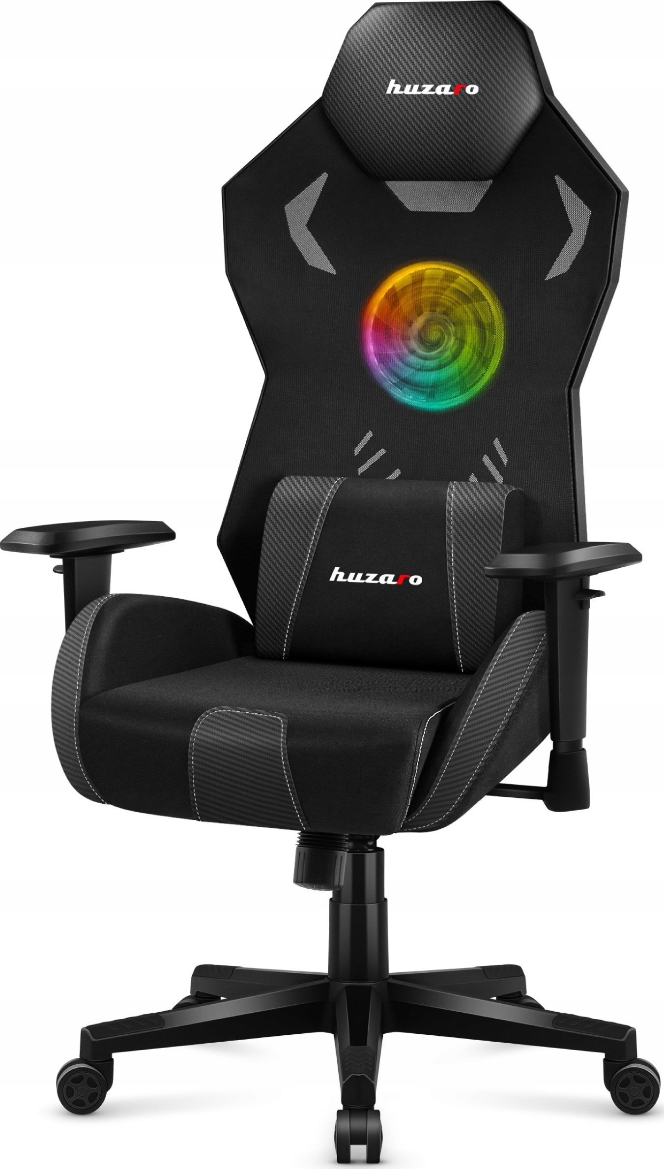 Karrige gaming Huzaro Combat 7.6 RGB, ndriçim LED, ergonomike, e zezë