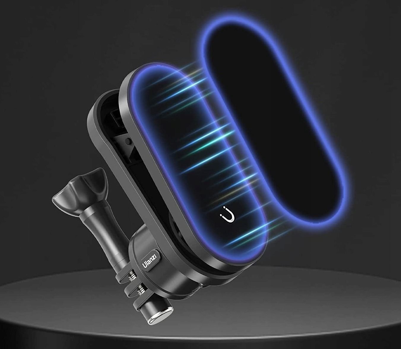 Kapëse klipi për aksion kamera Ulanzi Go Quick II, rrotullim 360°, magnetike, e zezë