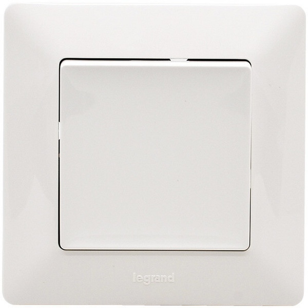 Button shtypës Legrand me kontaktin e ndërrimit NO-NC Valena Life, i bardhë