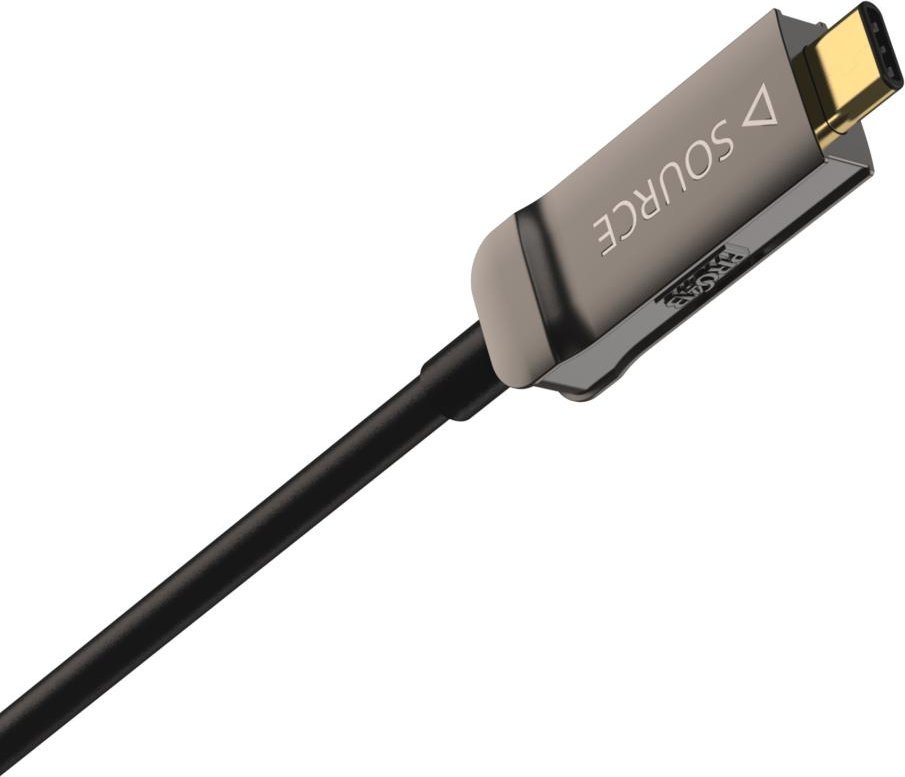 Kabllo aktive DisplayPort ProCab CLD635A/10, USB C në USB C, 10m, 4K 60Hz, e zezë