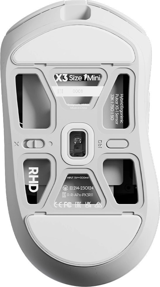 Gejминг глушец Pulsar X3 Wireless, 32000 DPI, ултра лесен, црн