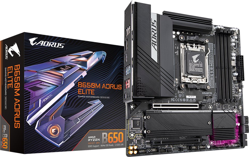Motherboard Gigabyte B650M AORUS ELITE, socket AM5, DDR5, mATX