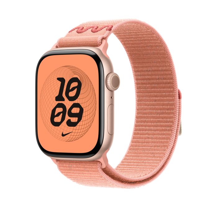 Apple Watch 46mm Loop, Alpenglow Pink Nike Sport Loop