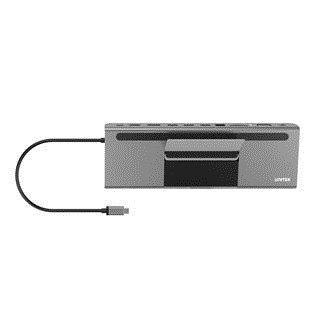 Приклучна станица Unitek uHUB 11+, USB-C, 10 Gbps, 80W, сива