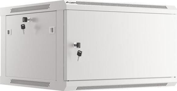 Ѕиден мрежен кабинет Lanberg WF01-6606-00S, 19" 6U, оптоварување 60kg, сив