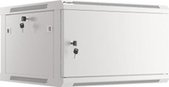 Ѕиден мрежен кабинет Lanberg WF01-6606-00S, 19" 6U, оптоварување 60kg, сив