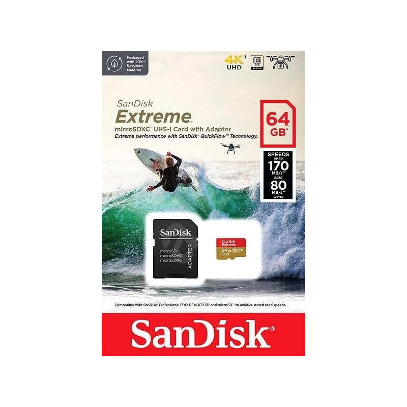 SanDisk Extreme MicroSD 64GB 170 MB/s