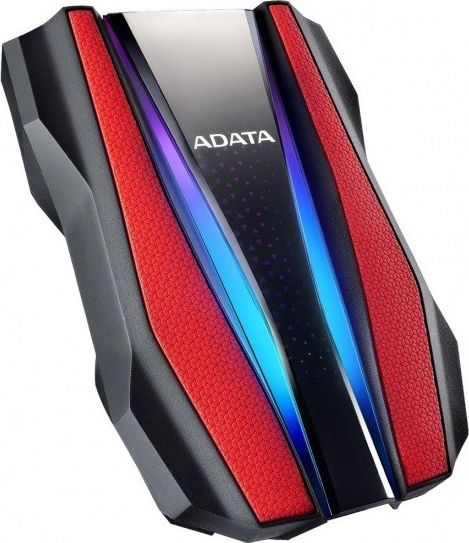 Disk i jashtëm HDD ADATA HD770G (AHD770G-2TU32G1-CRD), 2TB, i zi/i kuq