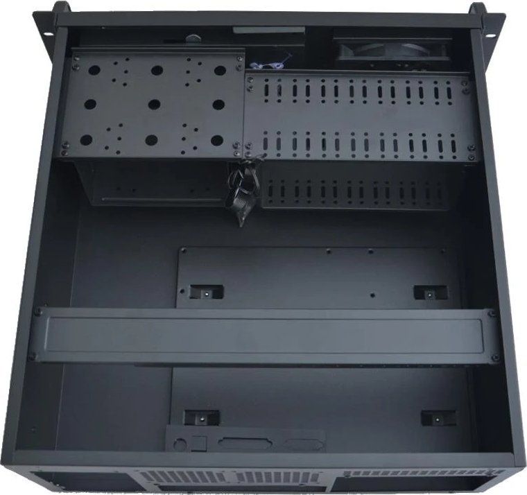 Kuti për server Gembird 19CC-4U-BASIC, ATX, 7 slota, e zezë