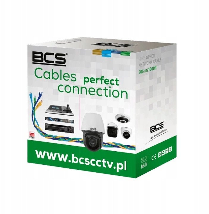 Kabllo rrjeti BCS UTP Cat6, LSOH, 305m, gri