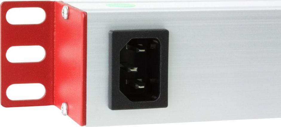 Приклучок PDU за рафт Techly I-CASE STRIP-813T, 19" 1U, 8x C13, црно сребро