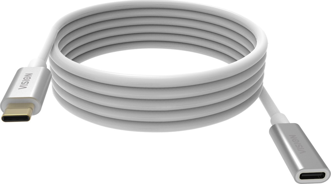 Kabllo USB C Vision TC 2MUSBCEXT, 2 m, USB 3.2 Gen 2, e bardhë