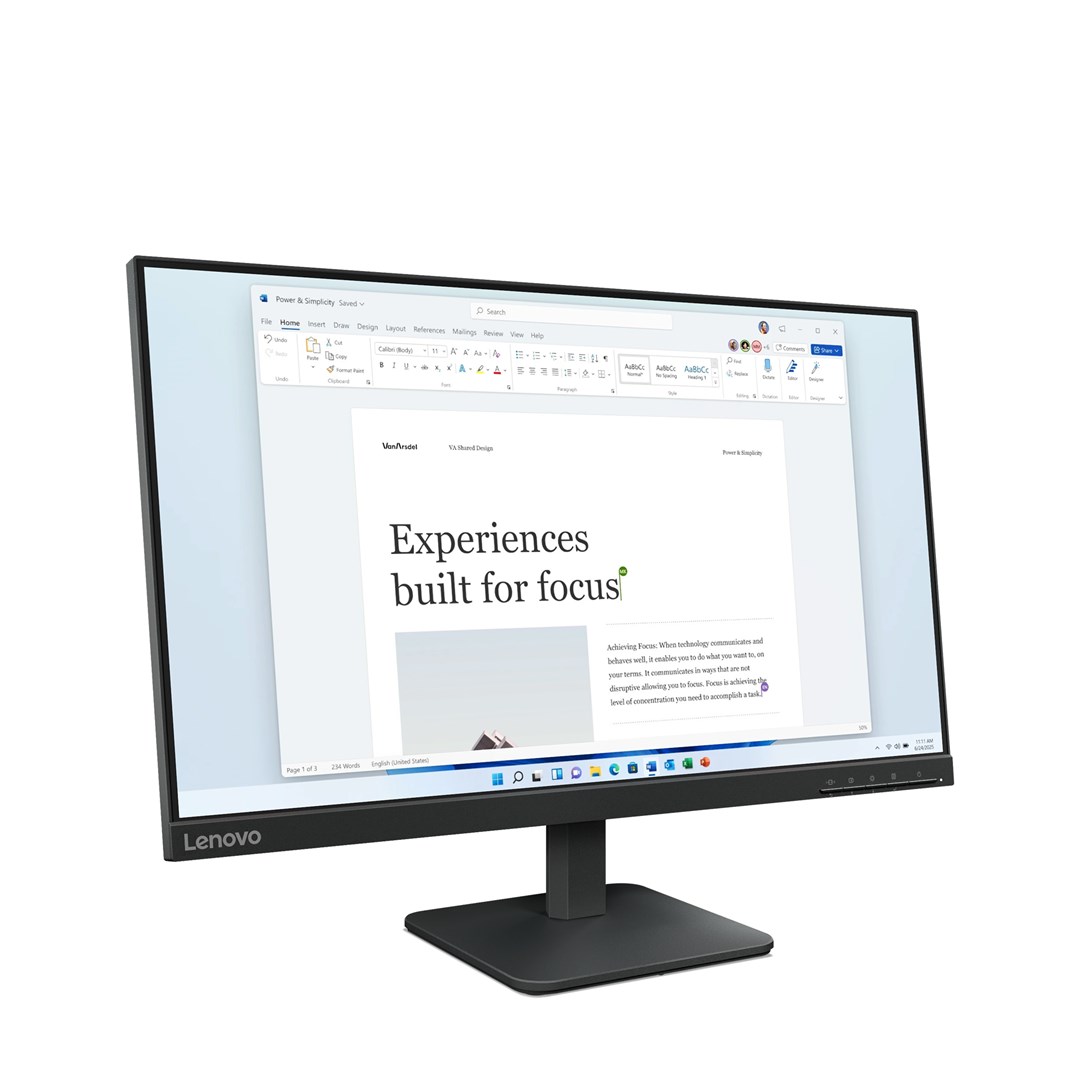 Monitor Lenovo L24-4e, 23.8" FHD 1920x1080, LCD, i zi