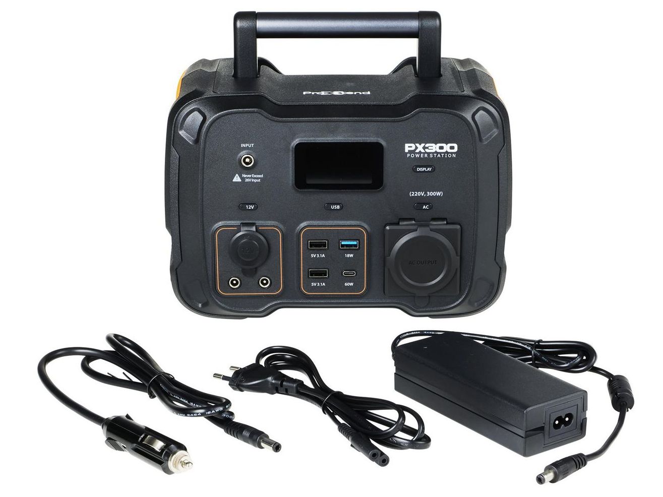 Stacion portativ energjie ProXtend PX-300WPS, 281Wh 300W, LCD, gri