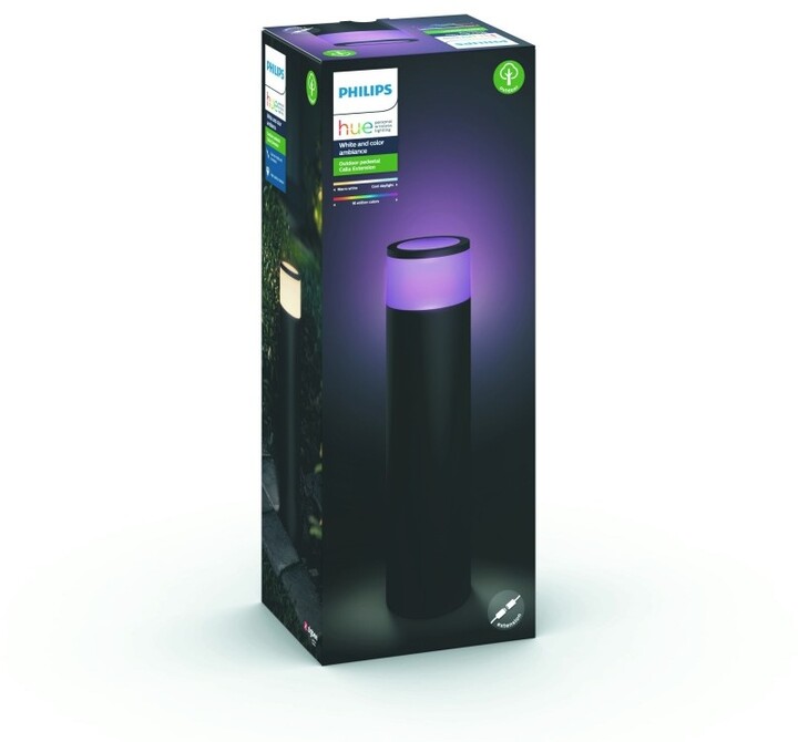 Llambë Philips HueCalla, LED, RGB, 8W, IP44, e zezë