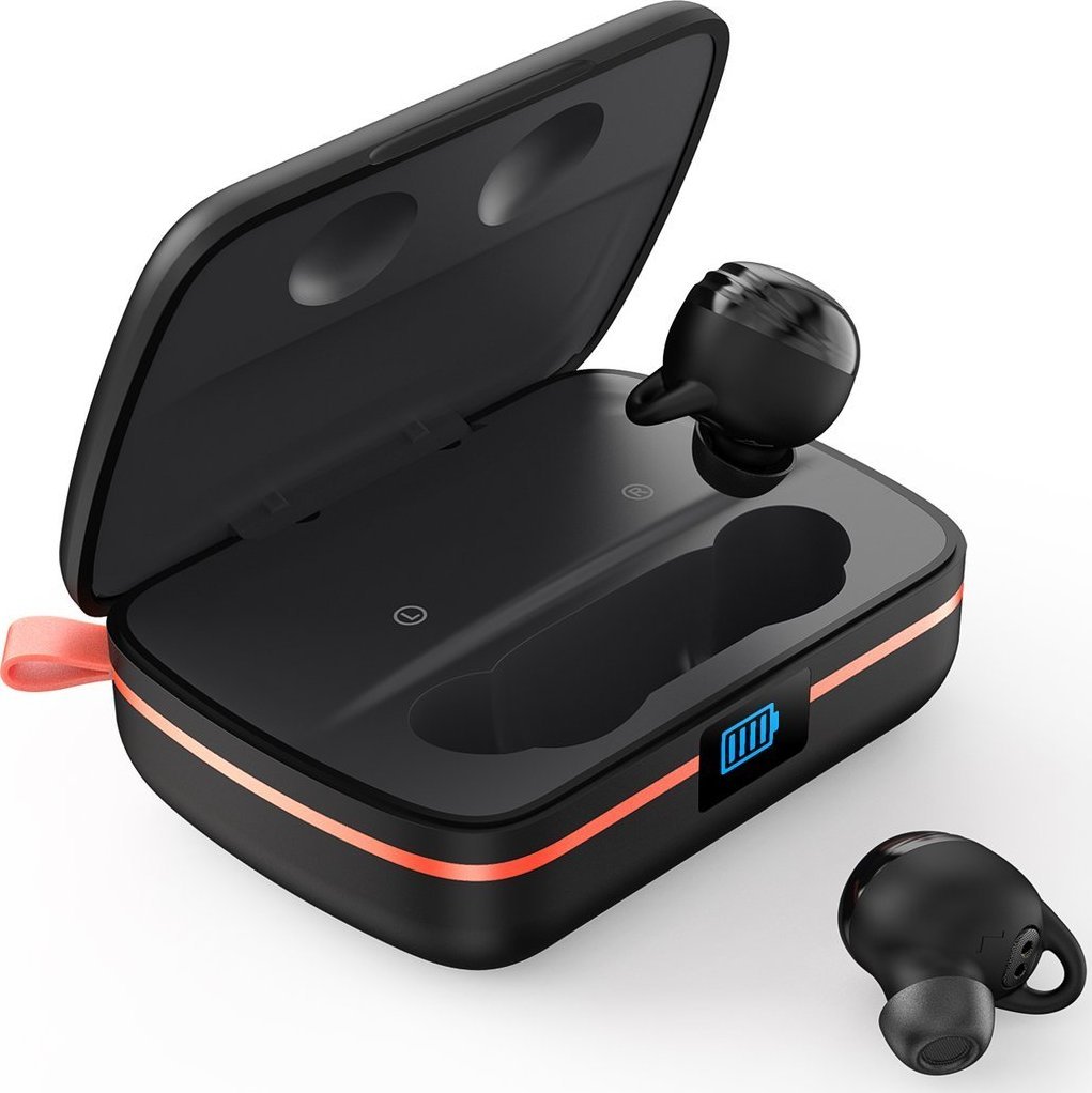 Kufje wireless Choetech BH-T05, TWS, etui powerbank 2500mAh, të zeza