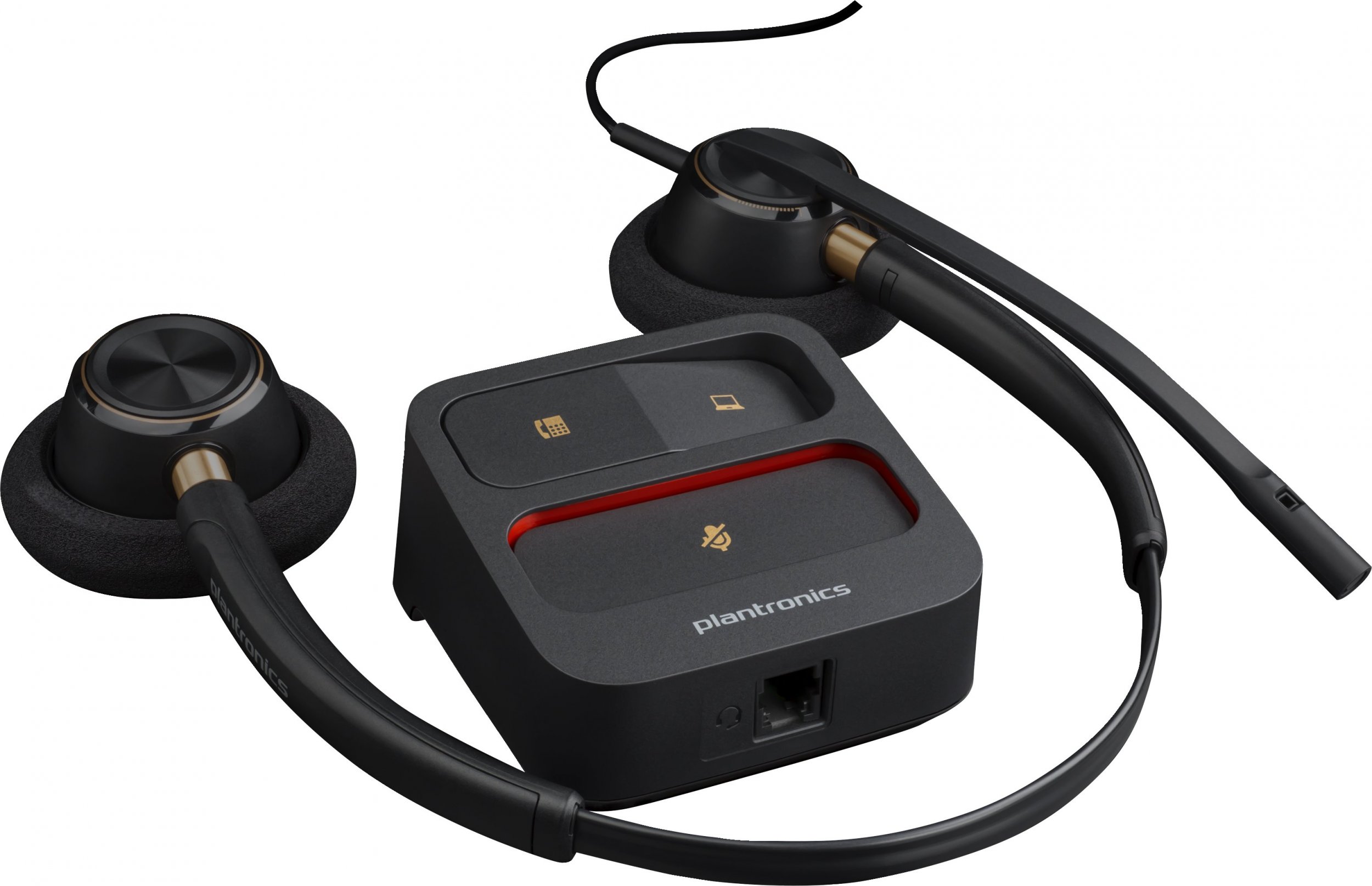 Kufje Poly EncorePro 520, USB A dhe USB C, zë me reduktim zhurme, të zeza