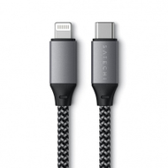 Kabllo Satechi USB-C në Lightning, 25cm, e hirtë