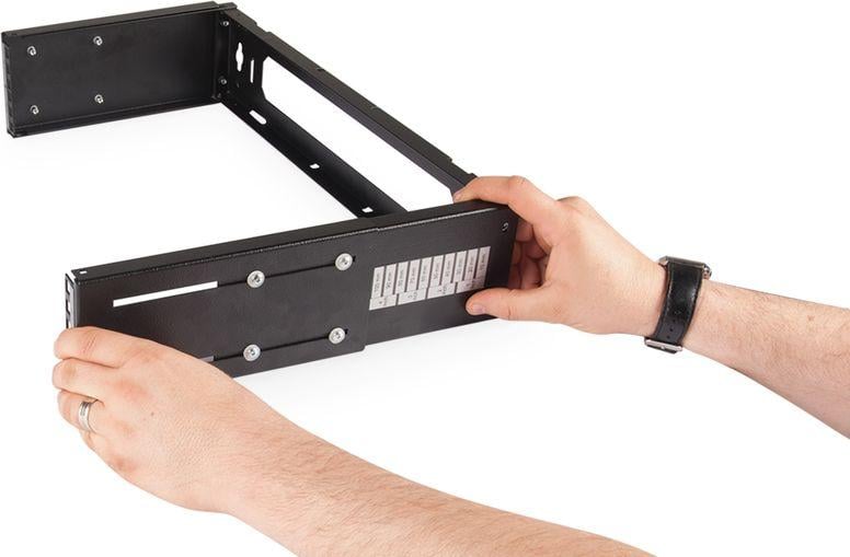 Ѕиден рам за рек Digitus, 19\", прилагодлива длабочина, црна