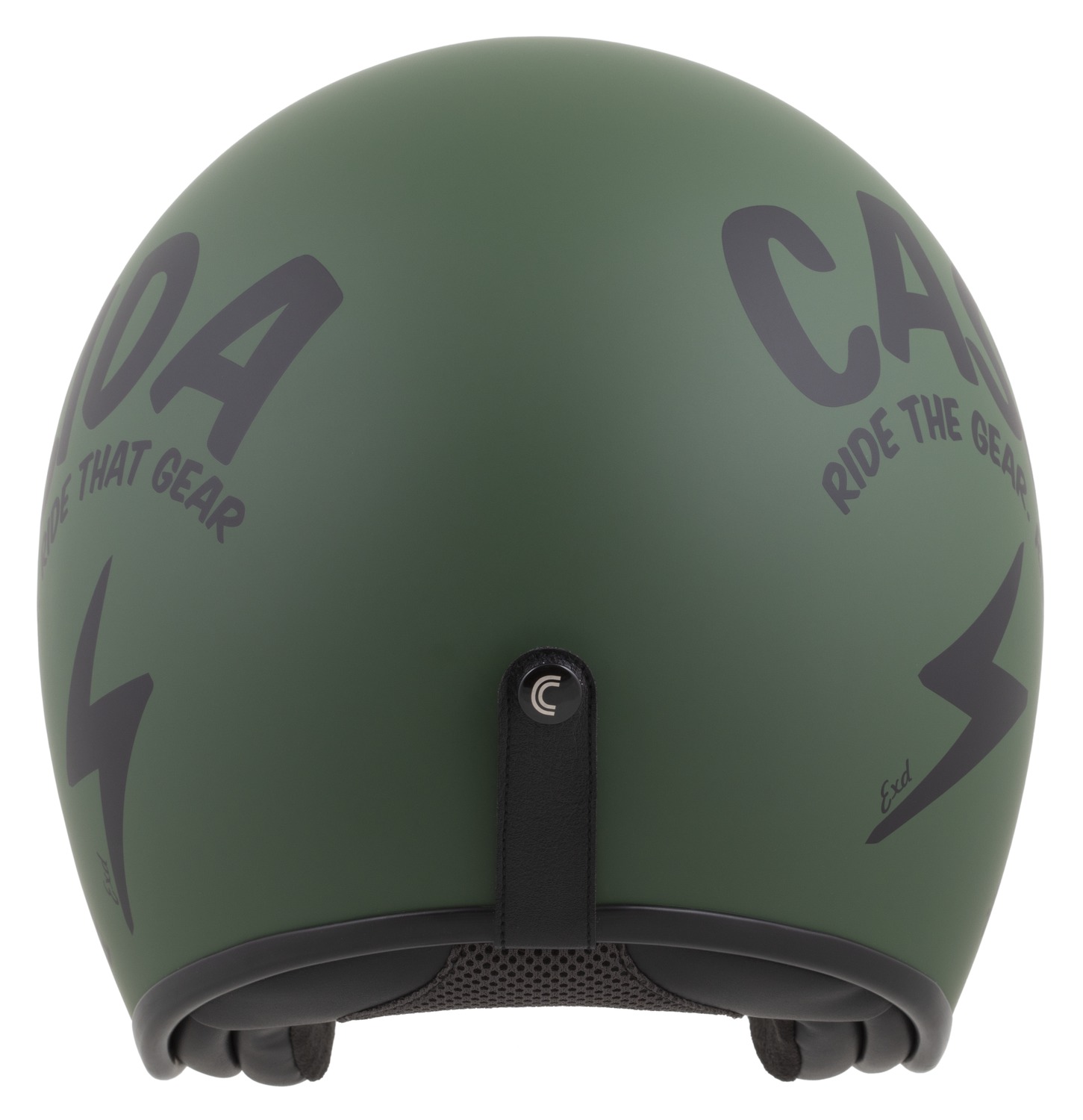 Helmë moto Cassida Oxygen 2.0 Gear, e hapur, vizor dielli, jeshile mat e zezë