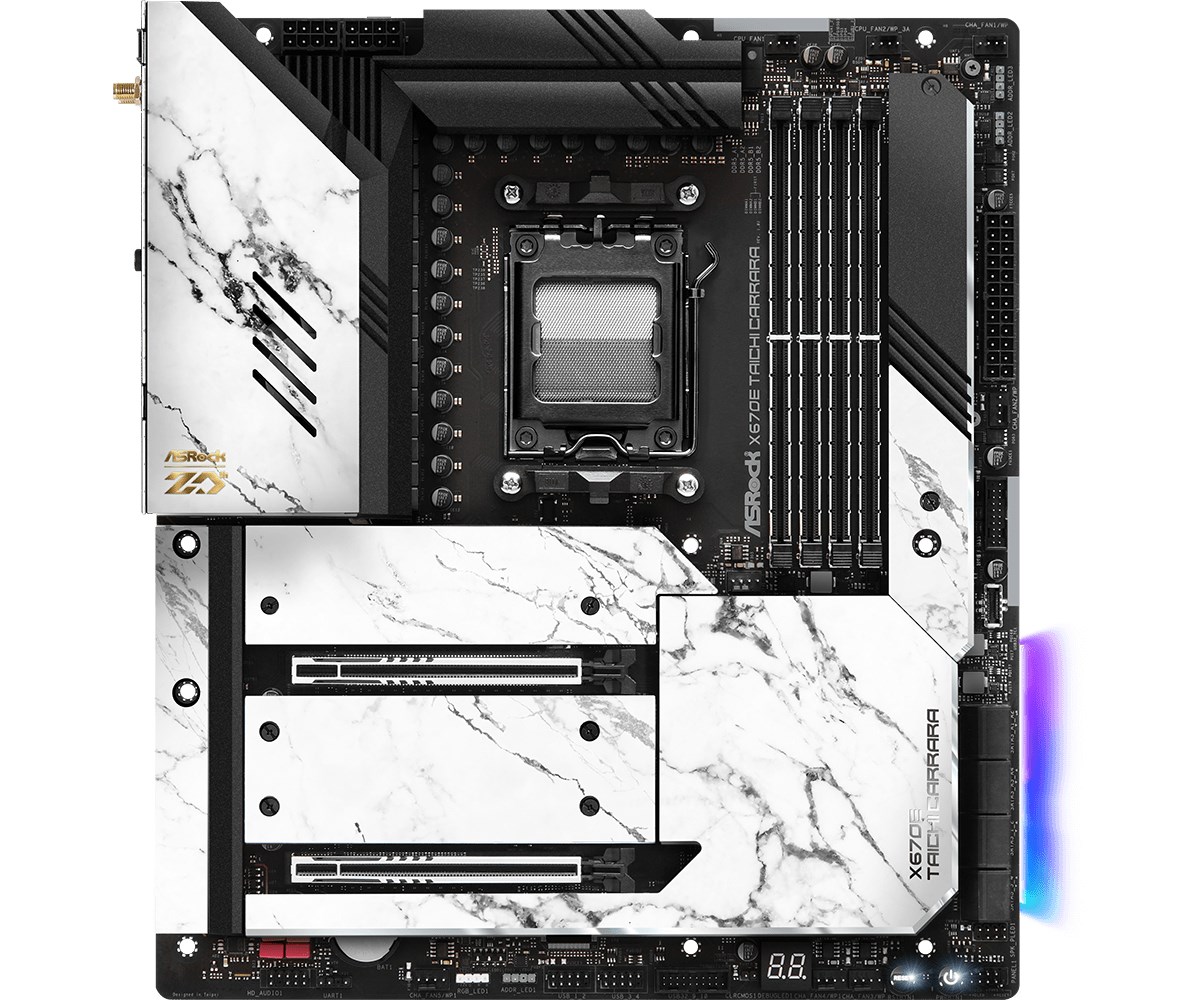 Pllakë amë Asrock X670E Taichi Carrara AMD X670 Socket AM5 Extended ATX