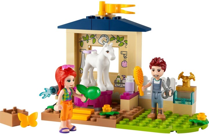 Set lodër LEGO® Friends 41696 Pony cleaning in the stable, 60 pjesë