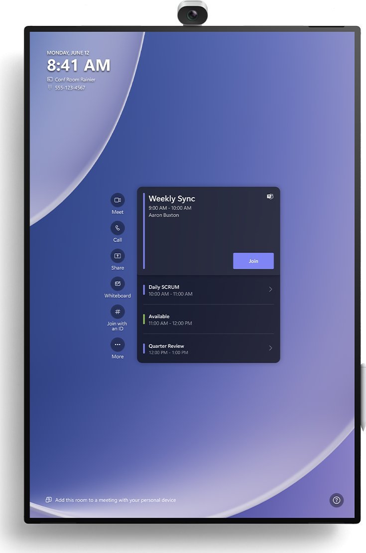 Интерактивен екран Microsoft Surface Hub 3 85", 4K, 32GB RAM, платина