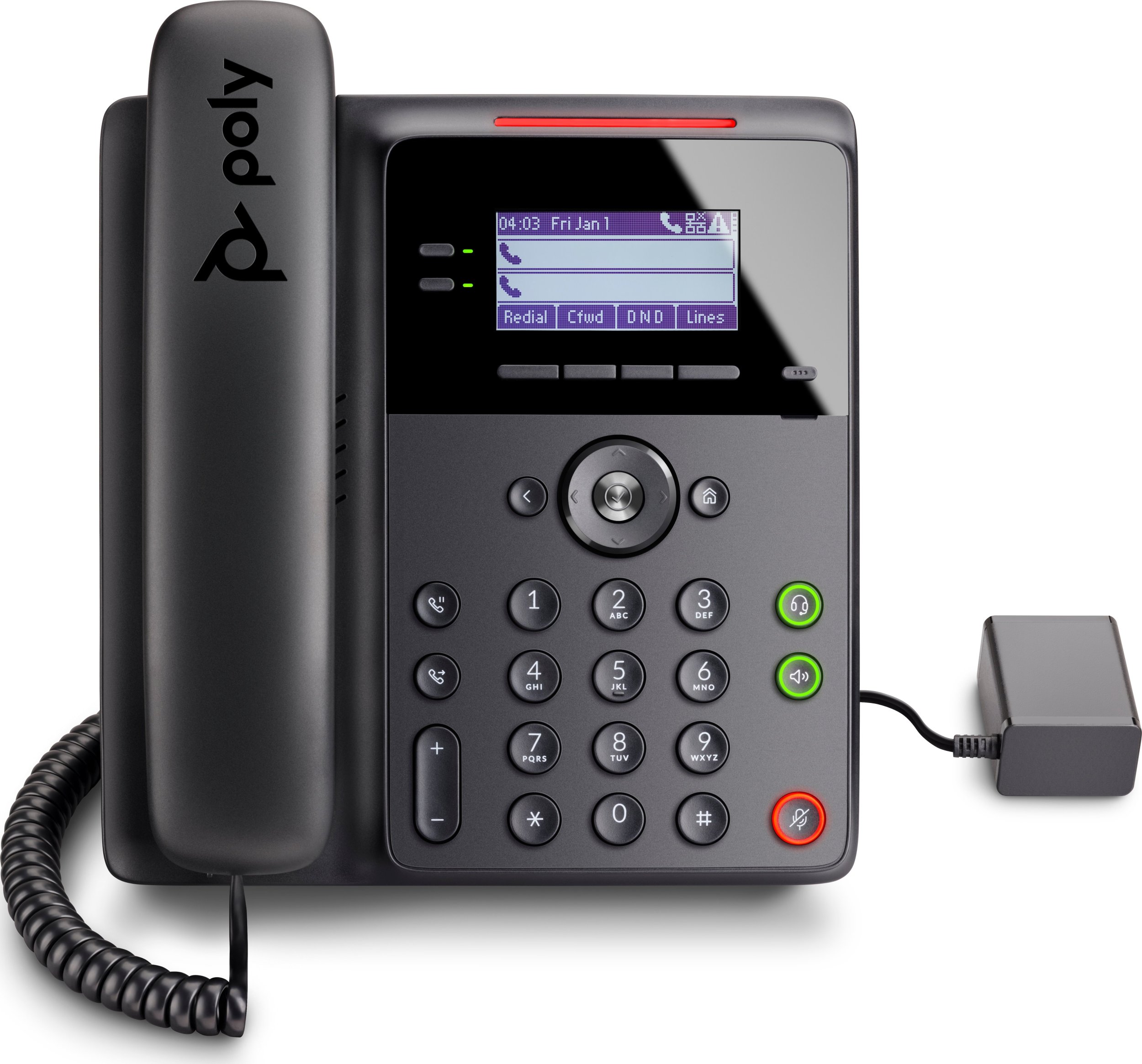 Telefoni VoIP Poly Edge B10, 8 linja, konferencë deri 5 persona, i zi