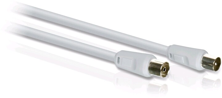 Kabllo Philips COAX MF 75dB, 10m, e bardhë