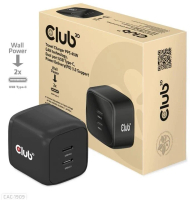 Karikues Club3D, teknologji GAN, 2xUSB-C, PD 3.0, 45W, i zi