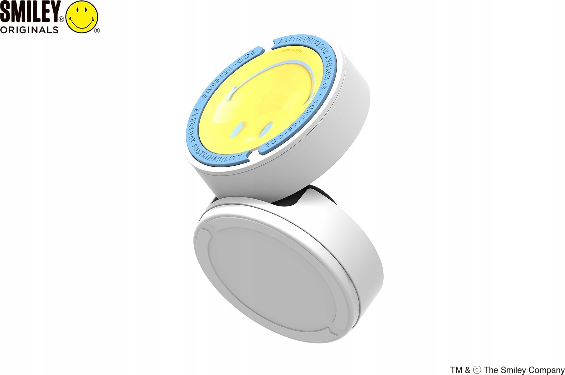 Mbulesë karikuesi Samsung Eco-Friends GP-FPR510SBH Smiley Edition, për Galaxy Buds FE, polikarbonat i ricikluar, e verdhë