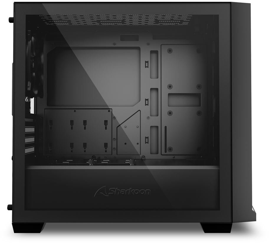 Kuti kompjuterike Sharkoon J1000 ARGB, Micro ATX, xham i temperuar, e zezë