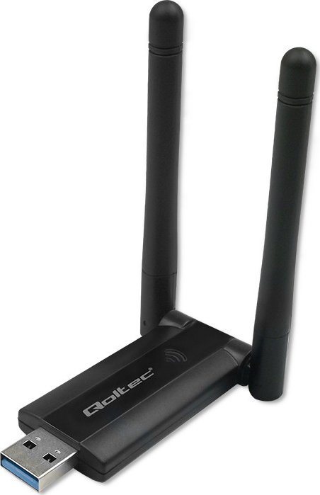Adapter Wi‑Fi Qoltec Fast, USB 3.0, Dual Band 1200 Mbps, i zi