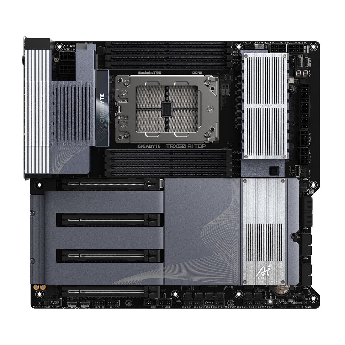 Pllakë Amë Gigabyte TRX50 AI TOP