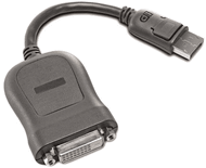 Përshtatës Lenovo DisplayPort, DVI-D AV, i zi