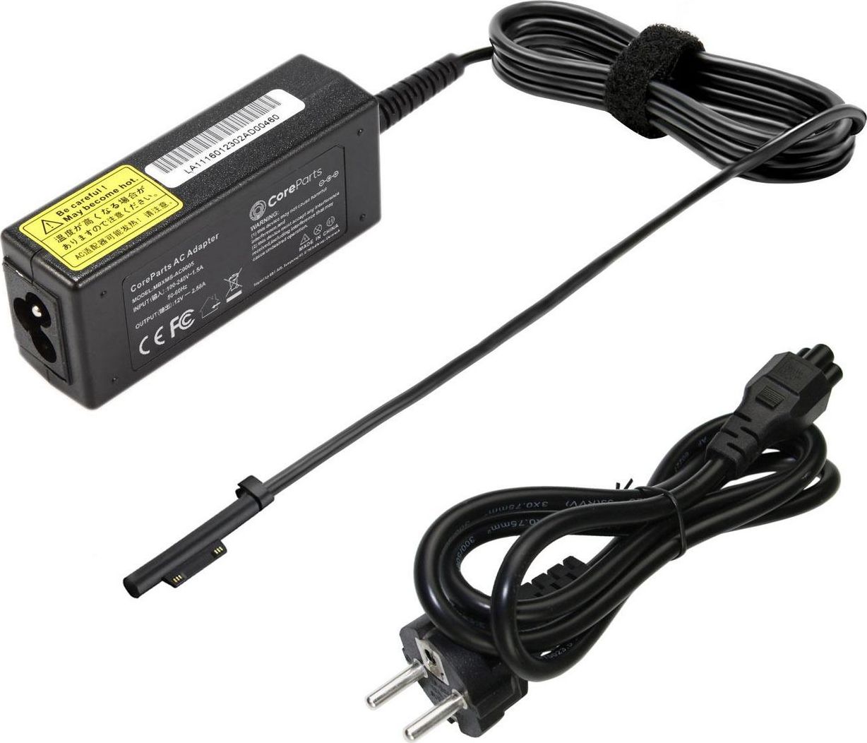 Karikues laptopi MicroBattery MBXMS-AC0005, 31W, Surface Plug, 12V 2.5A