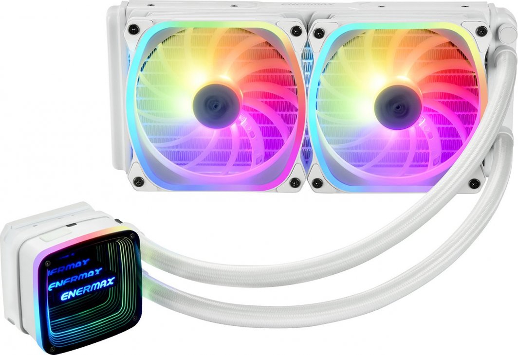 Ftohës uji për CPU Enermax AquaFusion ADV 240, 240mm, RGB, i bardhë