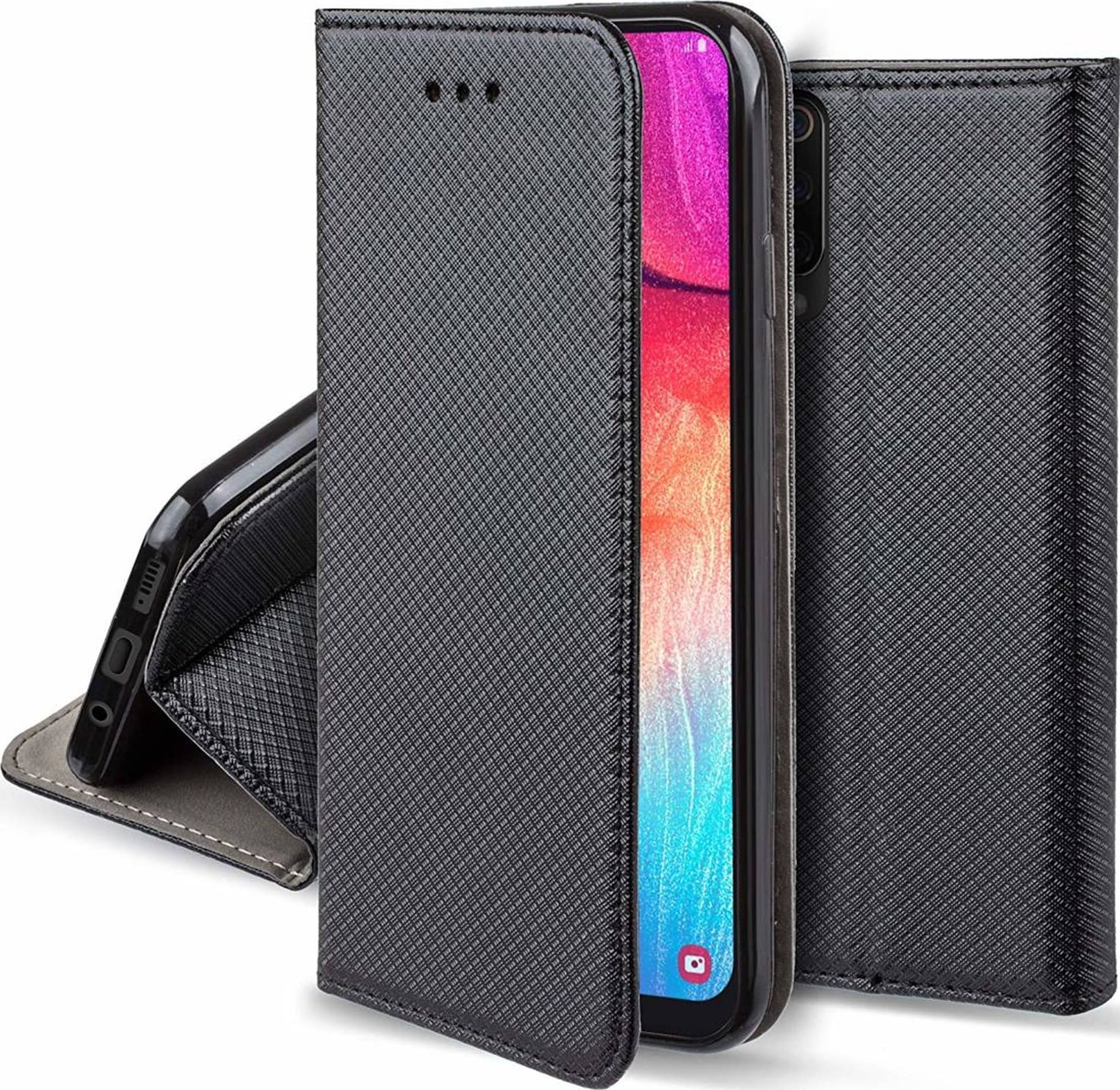 Këllëf libër Blow Smart Case për Samsung Galaxy A55, magnetik, me xhep karte, i zi