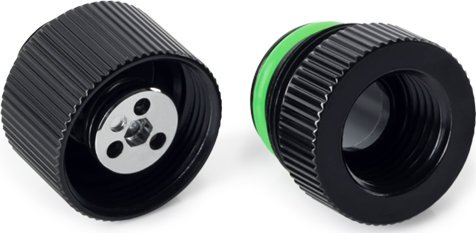 Aksesuar ftohës uji Bitspower Touchaqua, dalje uji G1/4", set 2 copë, i zi