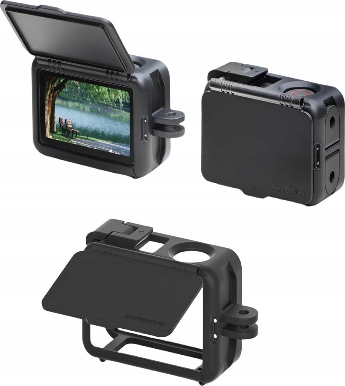 Kornizë montuese Sunnylife OA BK941 D, për DJI Osmo Action 3 4 5 Pro, e zezë